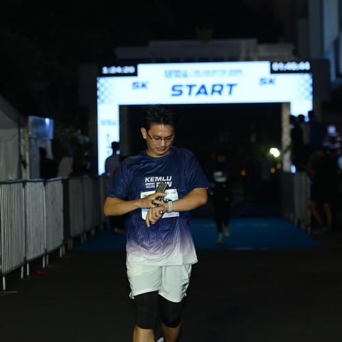 Race photo from KEMLU RUN 2026