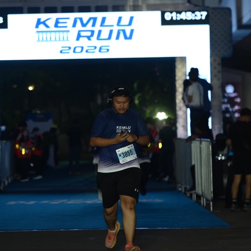 Race photo from KEMLU RUN 2026