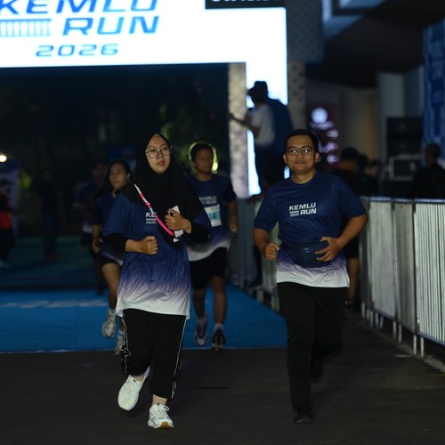 Race photo from KEMLU RUN 2026