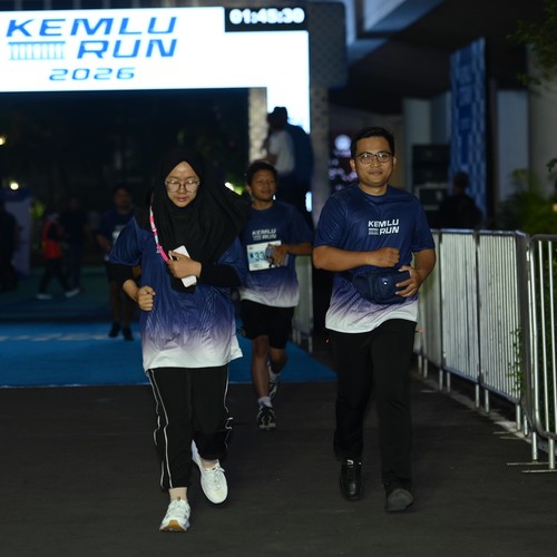 Race photo from KEMLU RUN 2026