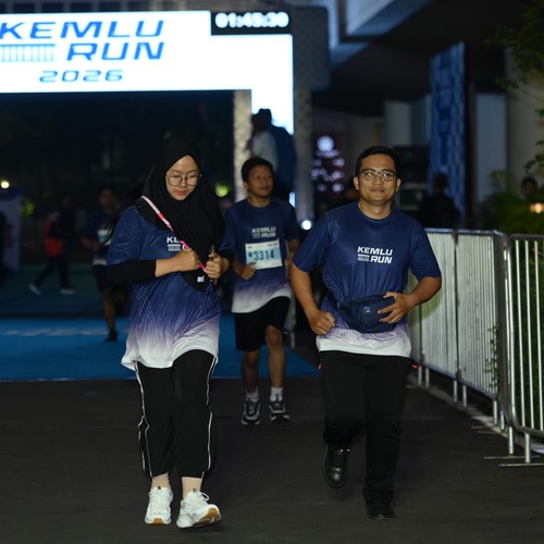 Race photo from KEMLU RUN 2026