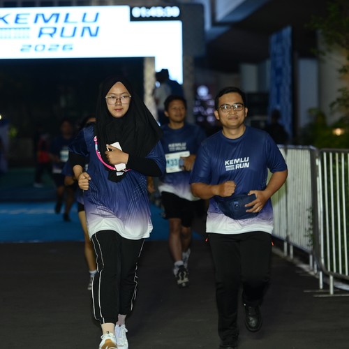 Race photo from KEMLU RUN 2026