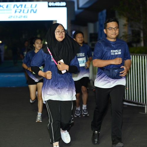 Race photo from KEMLU RUN 2026