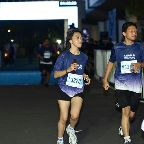 Race photo from KEMLU RUN 2026