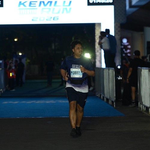 Race photo from KEMLU RUN 2026