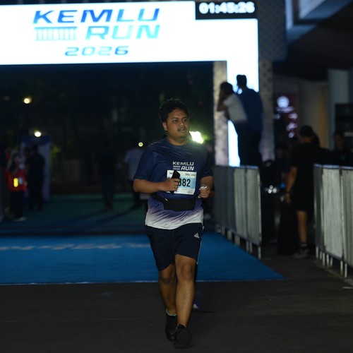 Race photo from KEMLU RUN 2026