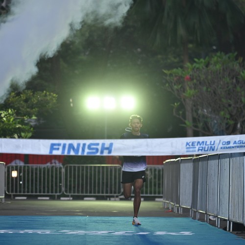 Race photo from KEMLU RUN 2026