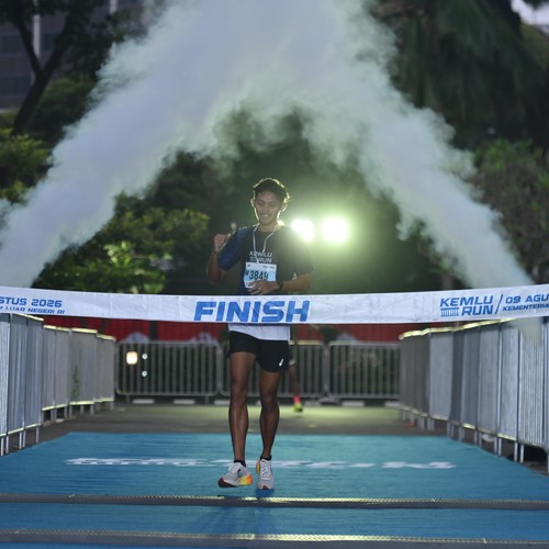 Race photo from KEMLU RUN 2026