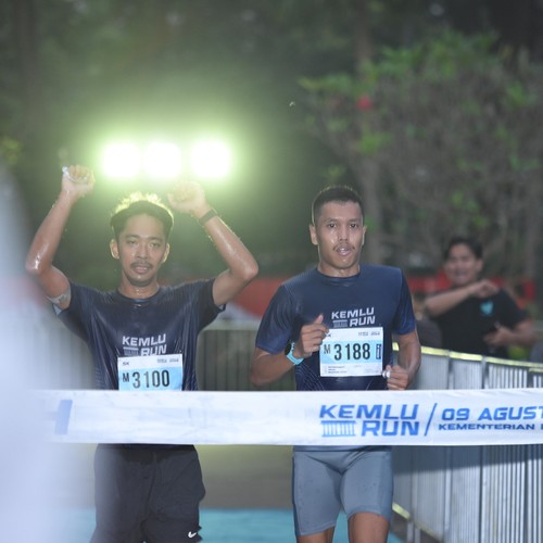 Race photo from KEMLU RUN 2026