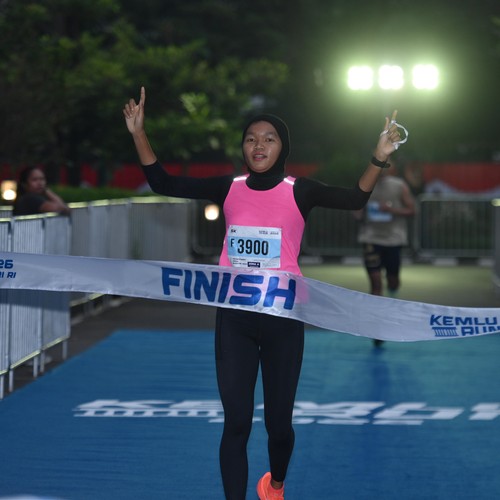 Race photo from KEMLU RUN 2026