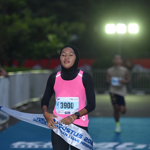 Race photo from KEMLU RUN 2026