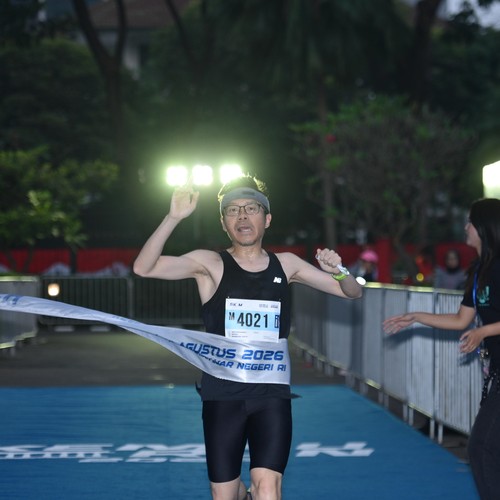 Race photo from KEMLU RUN 2026
