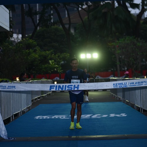 Race photo from KEMLU RUN 2026