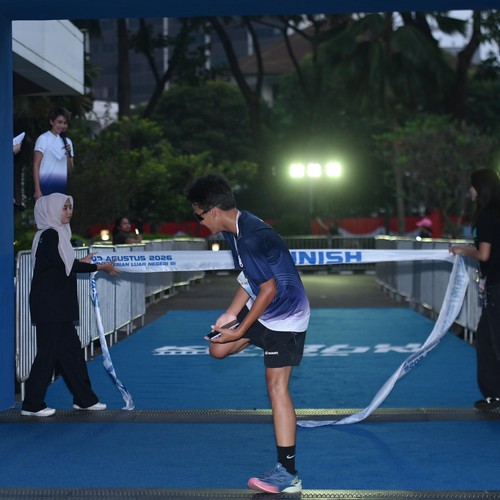 Race photo from KEMLU RUN 2026
