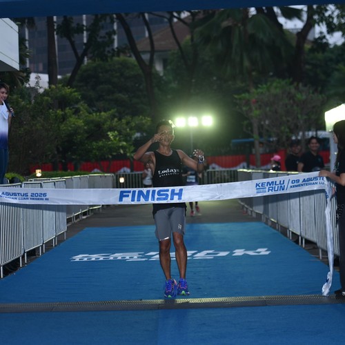Race photo from KEMLU RUN 2026