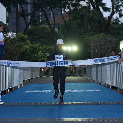 Race photo from KEMLU RUN 2026