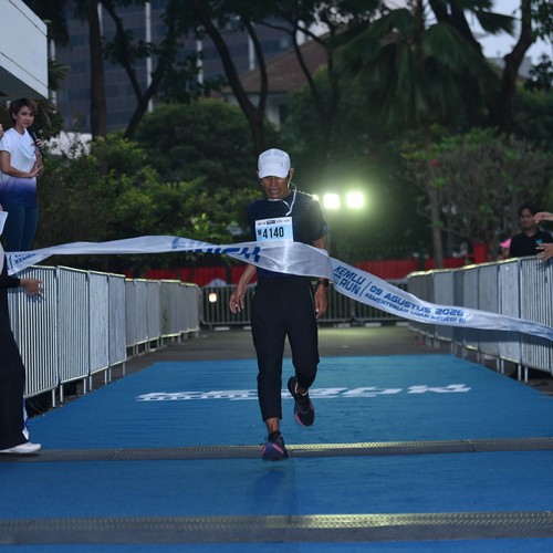 Race photo from KEMLU RUN 2026