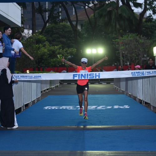 Race photo from KEMLU RUN 2026