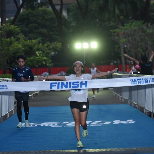 Race photo from KEMLU RUN 2026