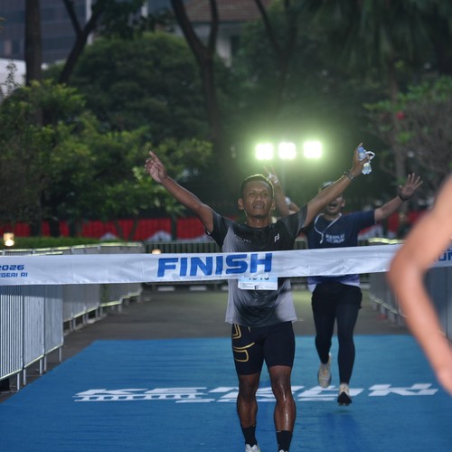 Race photo from KEMLU RUN 2026