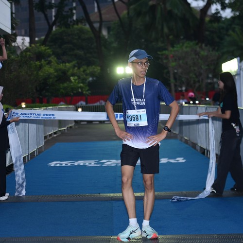 Race photo from KEMLU RUN 2026