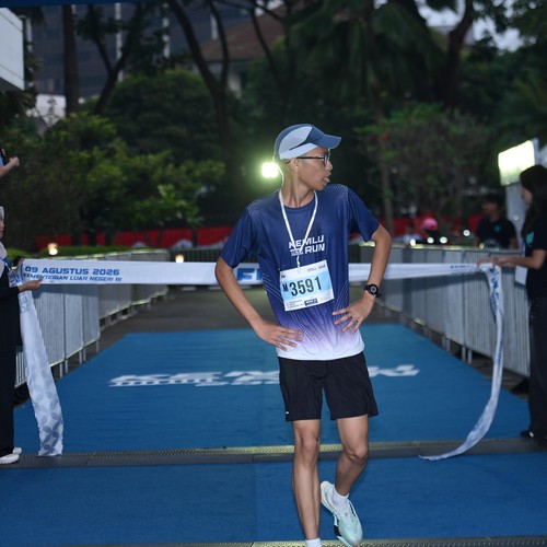 Race photo from KEMLU RUN 2026