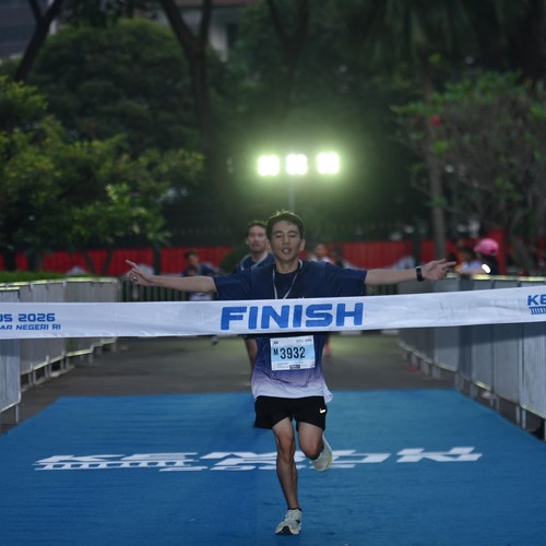 Race photo from KEMLU RUN 2026