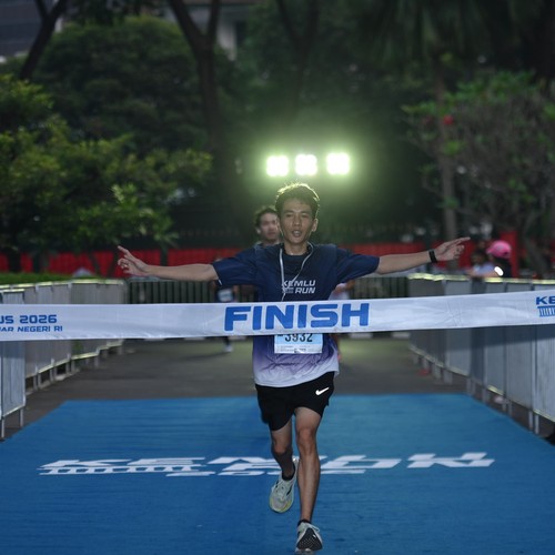 Race photo from KEMLU RUN 2026