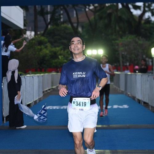 Race photo from KEMLU RUN 2026