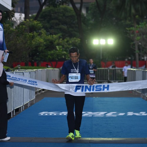 Race photo from KEMLU RUN 2026
