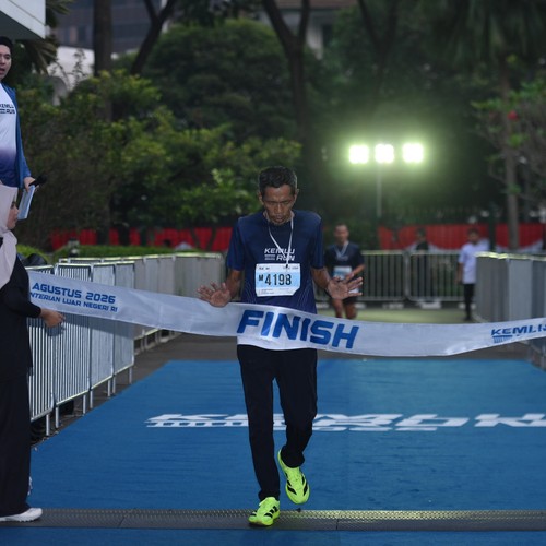 Race photo from KEMLU RUN 2026