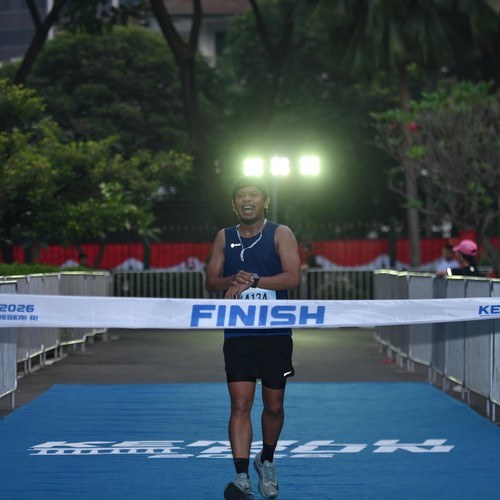 Race photo from KEMLU RUN 2026