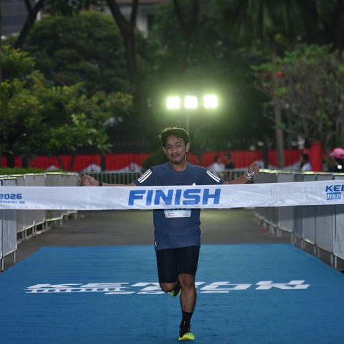 Race photo from KEMLU RUN 2026