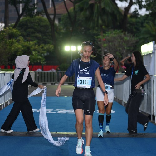 Race photo from KEMLU RUN 2026