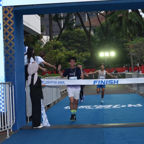 Race photo from KEMLU RUN 2026