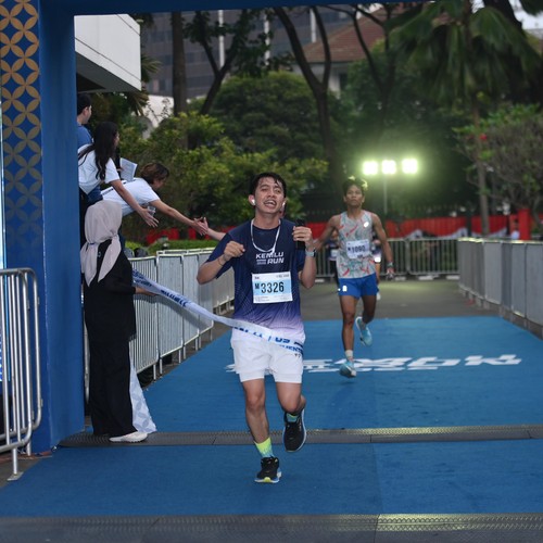 Race photo from KEMLU RUN 2026