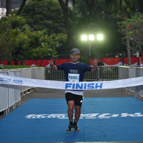 Race photo from KEMLU RUN 2026