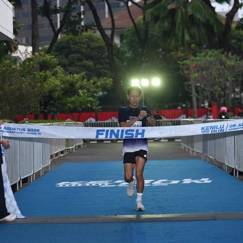 Race photo from KEMLU RUN 2026