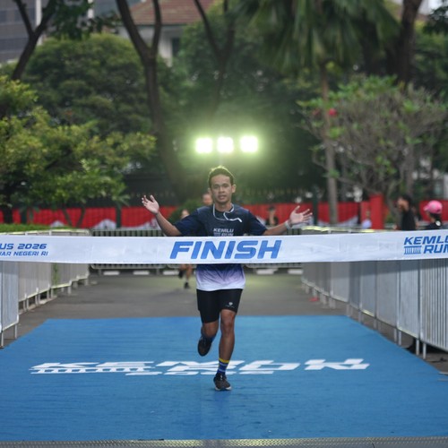 Race photo from KEMLU RUN 2026