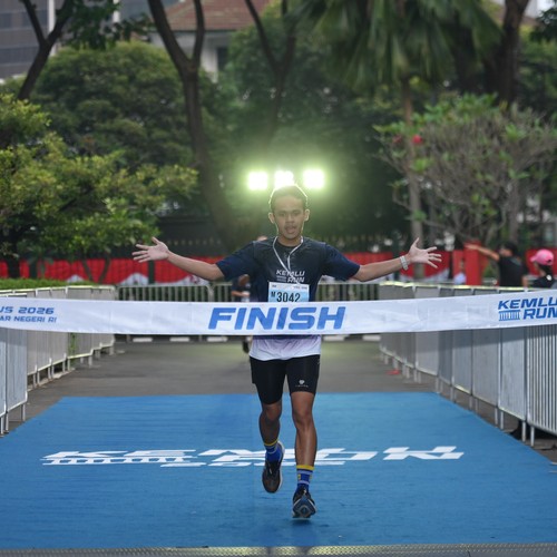 Race photo from KEMLU RUN 2026