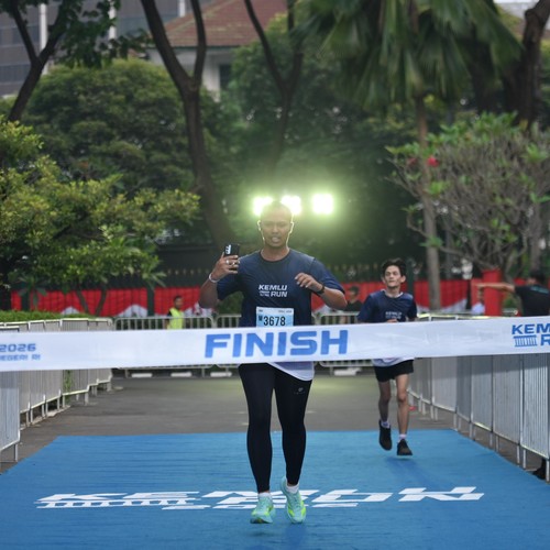 Race photo from KEMLU RUN 2026