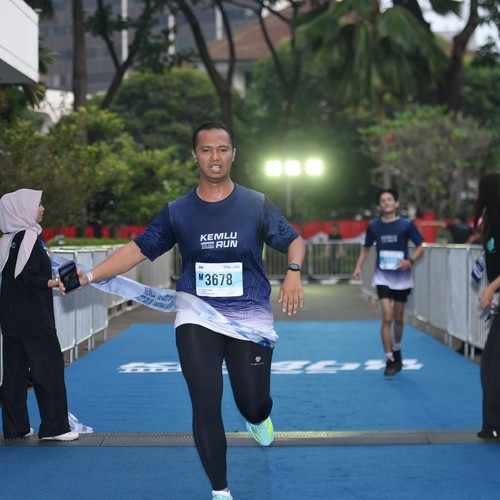 Race photo from KEMLU RUN 2026