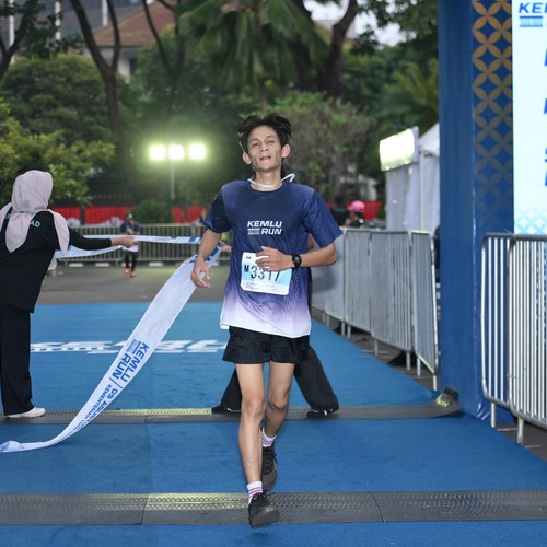 Race photo from KEMLU RUN 2026