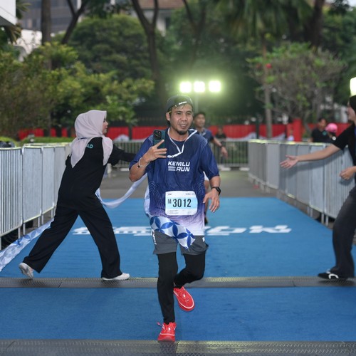 Race photo from KEMLU RUN 2026