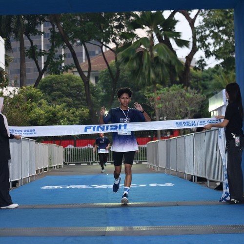 Race photo from KEMLU RUN 2026