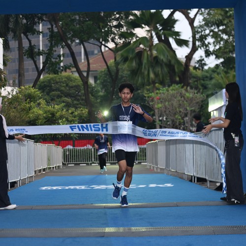 Race photo from KEMLU RUN 2026