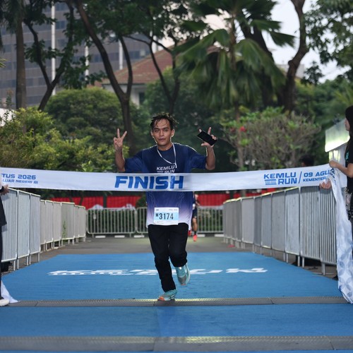 Race photo from KEMLU RUN 2026