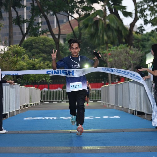 Race photo from KEMLU RUN 2026