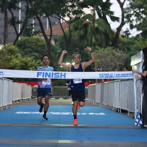 Race photo from KEMLU RUN 2026