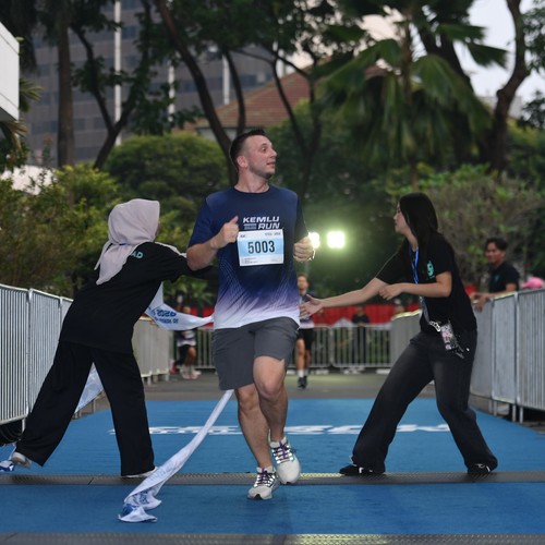Race photo from KEMLU RUN 2026